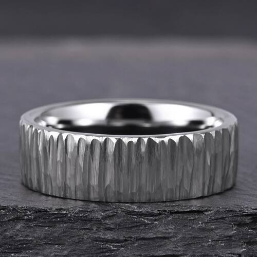 Wood grain tungsten ring for man anillos bague homme pareja
