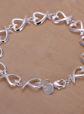 925  silver Bracelets For women wedding lady cute noble