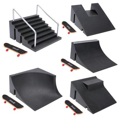 Finger Skating Board Training Games Toys with Ramp Parts Tr
