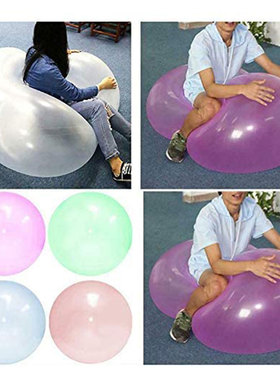 1PC Solid Inflatable Squeeze Ball Transaparent Bubble Ball
