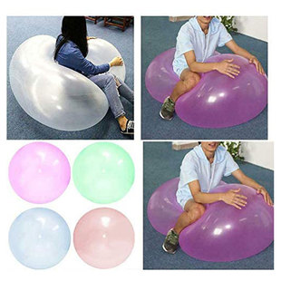 1PC Solid Inflatable Squeeze Ball Transaparent Bubble Ball