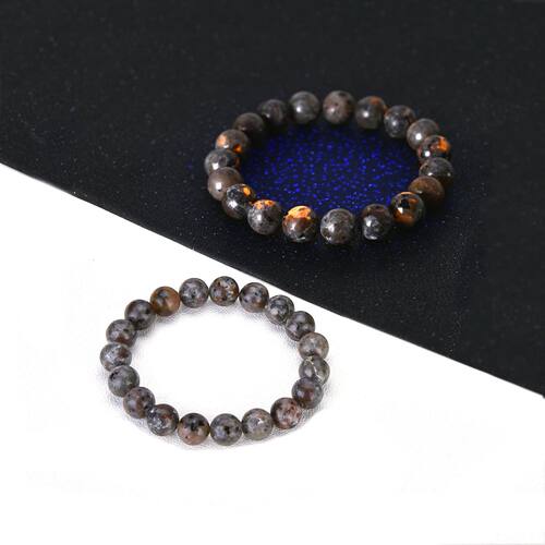 Natural Yooperlite Rocks Beads Bracelets for Men and Women