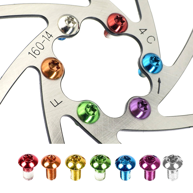 2021 12PCS Colorful Bicycle Disc Brake Rotor Torx Bolts T25 自行车/骑行装备/零配件 坐垫/鞍座 原图主图