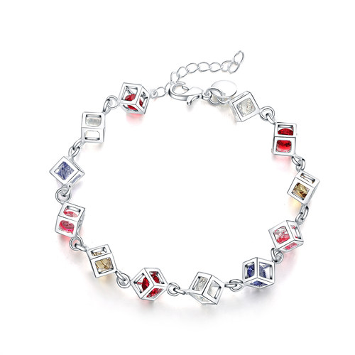 925 Stamp silver bracelets women lady wedding gift Jewelry