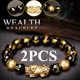 Feng for Shui Obsidian 2PCS Bracelets Black Wealth Women
