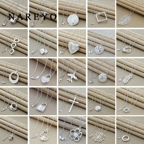New Wholesale Price Silver Necklace Fashion Simple Round