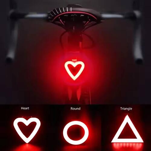 Bike Tail Light 5 Flash Modes Rear Light Waterproof Road