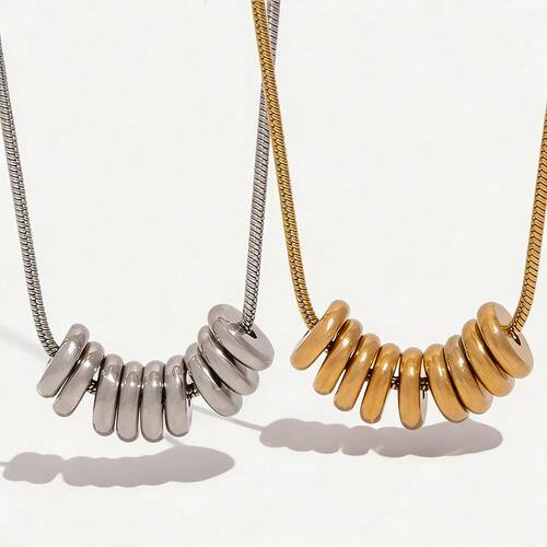 Stainless Steel Snake Chain Necklace for Women, Stackable