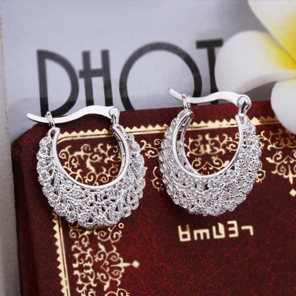 Simple Stainless Silver Plated Fashion Style Openwork