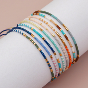 Go2boho Seed Beads Tiny Bracelets For Women Boho Pulseras