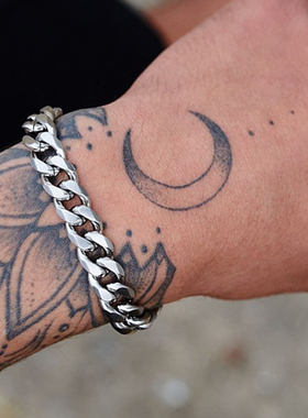 Cuban Chain Bracelet Men  New Classic Width 5&7&9mm