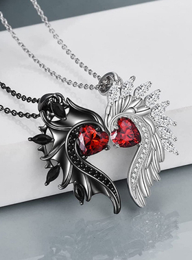 Punk Angel Wings Necklace for Man Woman Aesthetics Gothic