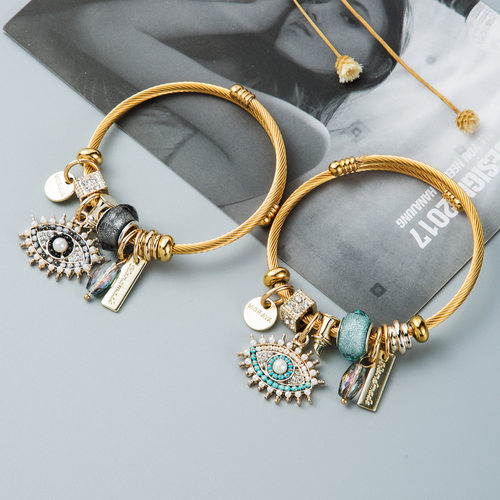New in Evil Eye Butterfly Love Bracelet for Women Metal