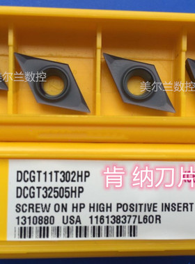 DCGT11T302HP KC5010 KC730 KC5025 肯纳KENNAMETAL 数控刀片前扫