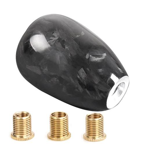 EI【定制】汽车改装用品 无规则锻造纹碳纤维排挡头汽车短款波aZ