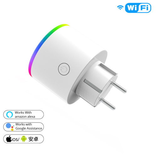 涂鸦智能家居LEDwifi插座app语音定时RGB调光欧规美规智能插座B1