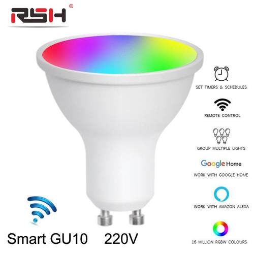 ZP智能RGB调光WiFi灯泡无线5W远程操控Alexa语音家居led灯aZ