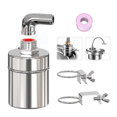 KE跨境float valve不锈钢浮球阀水位控制水满自停龙头上水补水aZ