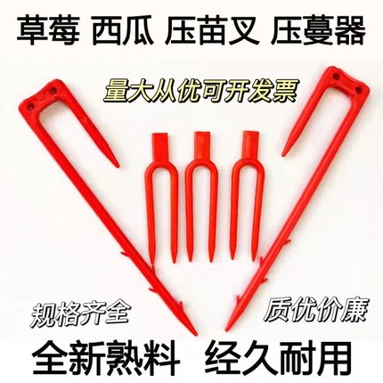 优质草莓育苗叉子西瓜压蔓器甜瓜叉固定生根大棚卡子农用种植藤蔓