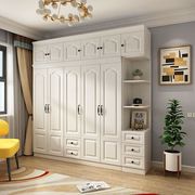 Tủ quần áo phong cách châu Âu đơn giản hiện đại tấm kinh tế lưu trữ tủ gỗ nội thất phòng ngủ tùy chỉnh tủ quần áo lớn màu trắng - Nội thất văn phòng