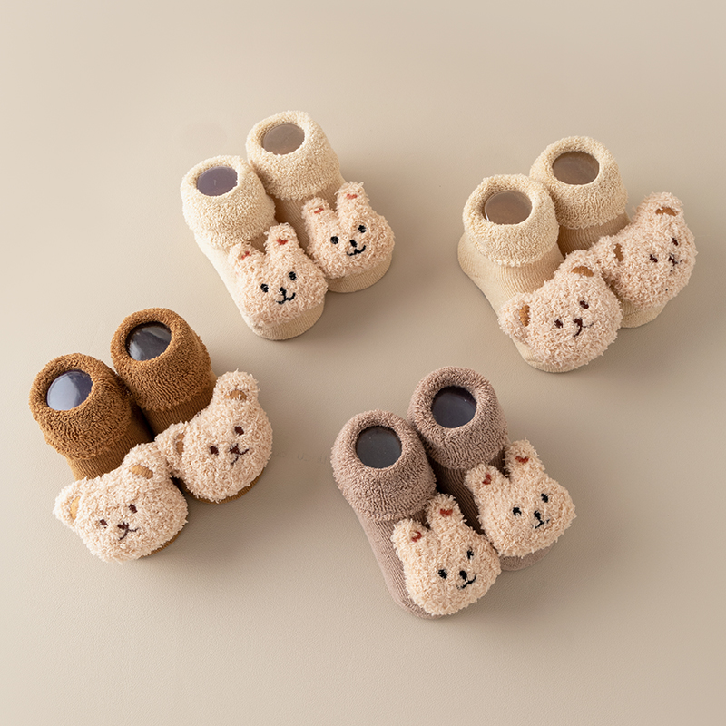 新生婴儿宝宝纯棉袜子秋冬季加绒加厚保暖毛圈防滑学步地板鞋套袜,童装/婴儿装/亲子装,儿童袜子(0-16岁),淘宝优惠券,粉丝福利购,淘宝优惠卷