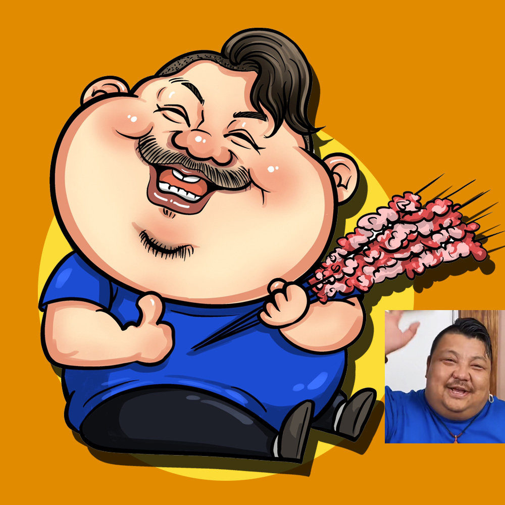 手绘漫画夸张头像动漫设计q版人像定制ip形象 表情包文章插画四格