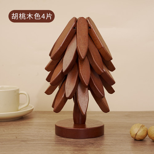 实木隔热垫餐垫防烫垫高级感一棵树家用耐高温锅垫杯垫桌垫砂锅垫