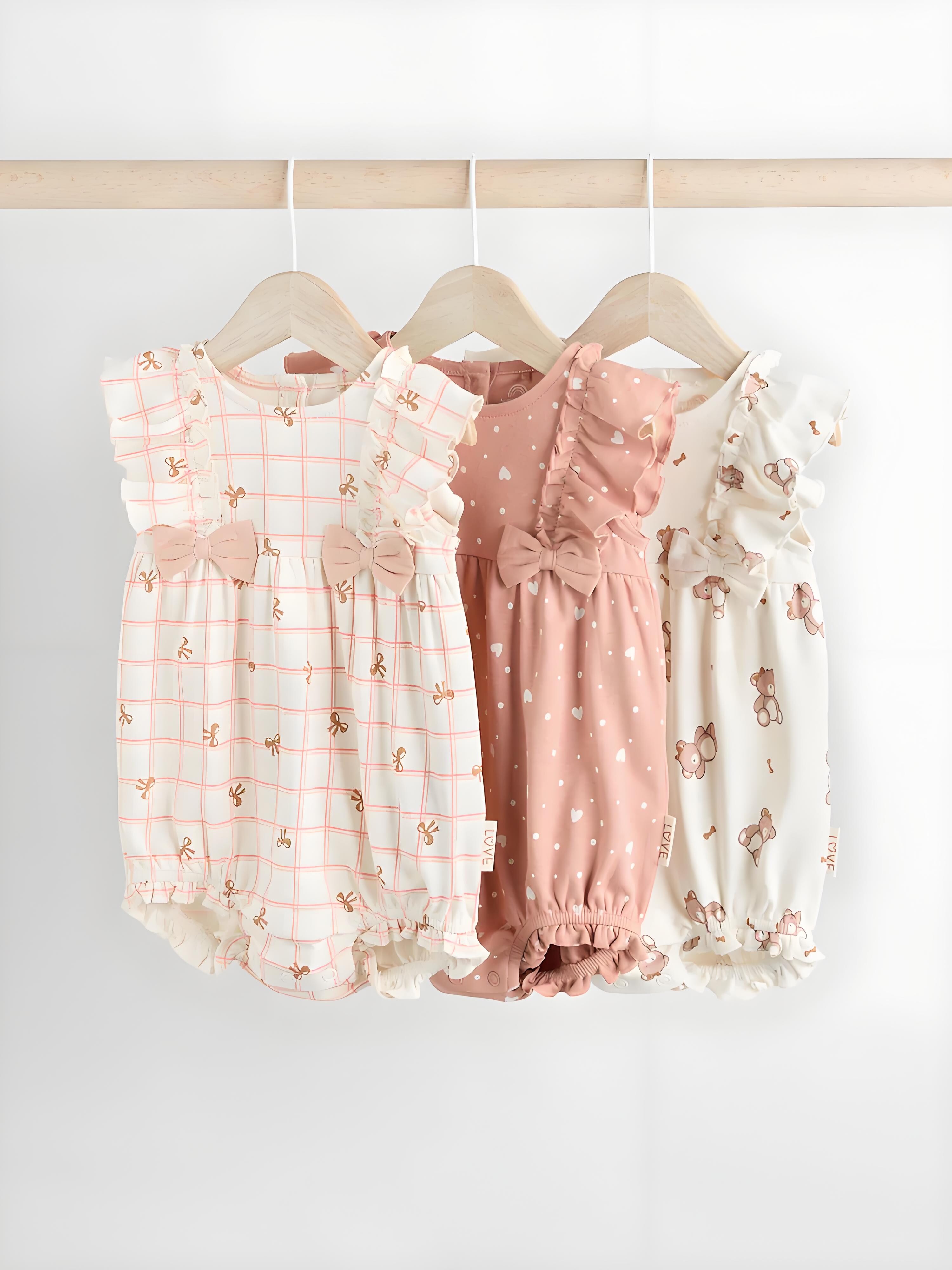 现货婴儿NEXT童装女宝宝纯棉短袖连体衣连身衣哈衣套头婴幼儿爬服