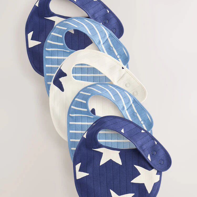 英国next男童男宝宝婴儿纯棉口水巾防水三角巾围兜围嘴吃饭衣