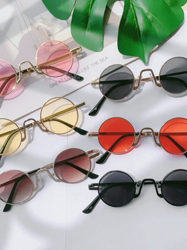 Детские трендовые модные желтые солнцезащитные очки, китайский стиль