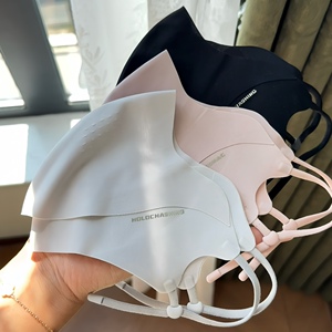 分舱式可喝水面罩防晒口罩女高颜值2026新款立体剪裁无痕亲肤透气