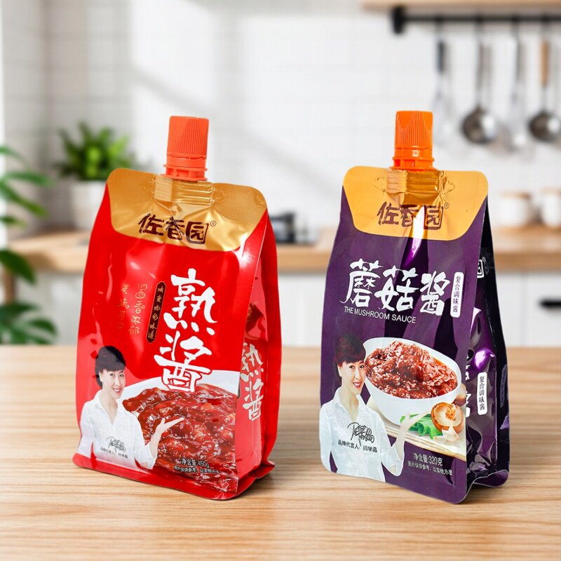 佐香园熟酱450g*2蘑菇酱东北大酱黄豆酱家用农家大酱蘸酱鲜香辣酱