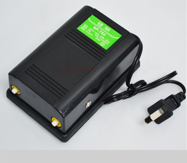 银湖SP-780-SL-2800双孔增氧泵鱼缸冲氧气泵打氧机[含气管沙头]