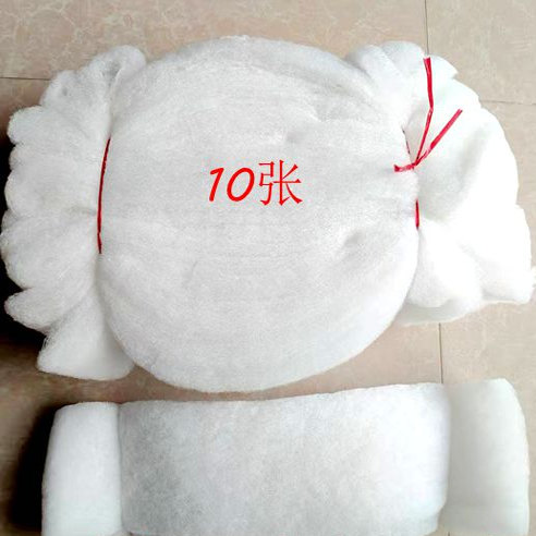 鱼缸鱼池净水棉密度净化白色棉-长1米宽14厘米厚1.5厘米过滤棉