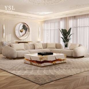 Boca Do Lobo奢华弧形沙发Luxurious curved fabric sofa浙江定制