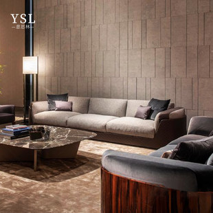 and leather elegant sized sofa large 宾利真皮沙发高端Simple