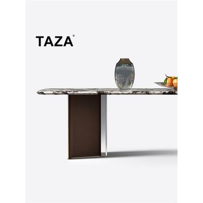 TAZA现代大理石长餐桌别