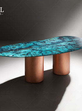 De castelli高级奢石餐桌Simple and modern marble dining table