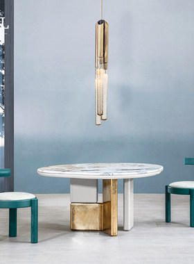 Cornelio Cappellini意式轻奢大理石圆形餐桌Round dining table