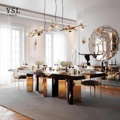 BocaDLobo实木烤漆长餐