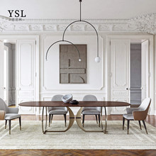 Capital复古风高端餐桌Retro and simple long dining table