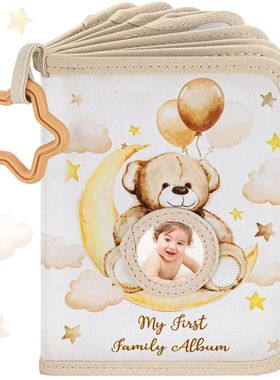 婴儿相册儿童照片书幼儿相片簿可啃咬布书baby cloth photo album