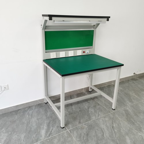 防静电工作台带灯架操作台实验桌流水线装配工作桌装配车间工作台
