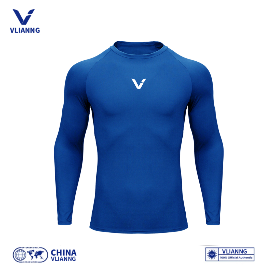 VLIANNG威力昂紧身衣男运动长袖篮球足球训练速干儿童打底健身T恤