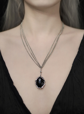 kammerhopa黑玛瑙银多层复古宫廷