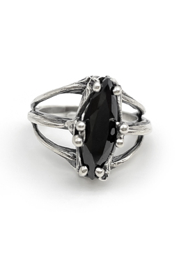 银戒指Kammerhopa锆石小众设计师