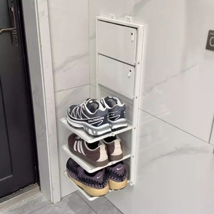 架可折叠多层家用多功能收纳置物架创意备菜板新款 免打孔壁挂式 鞋