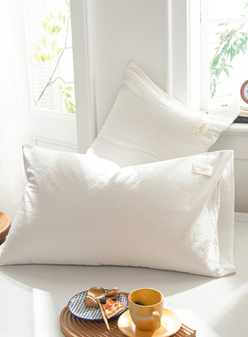 纯棉枕套一只装小号30x50儿童学生枕头套全棉单人床枕芯罩40x60cm