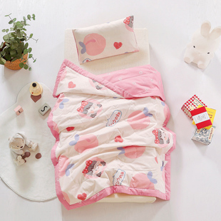 全棉儿童夏被空调被夏凉被纯棉夏季 被子可水洗 幼儿园午睡被芯薄款