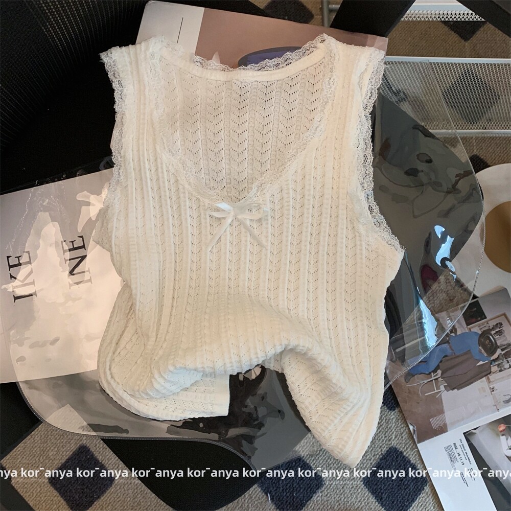 대외 무역 마지막 싱글 여성 의류 정리 레이스 신축성 조끼 멜빵 여성 슬림 이너 레이어드 탑